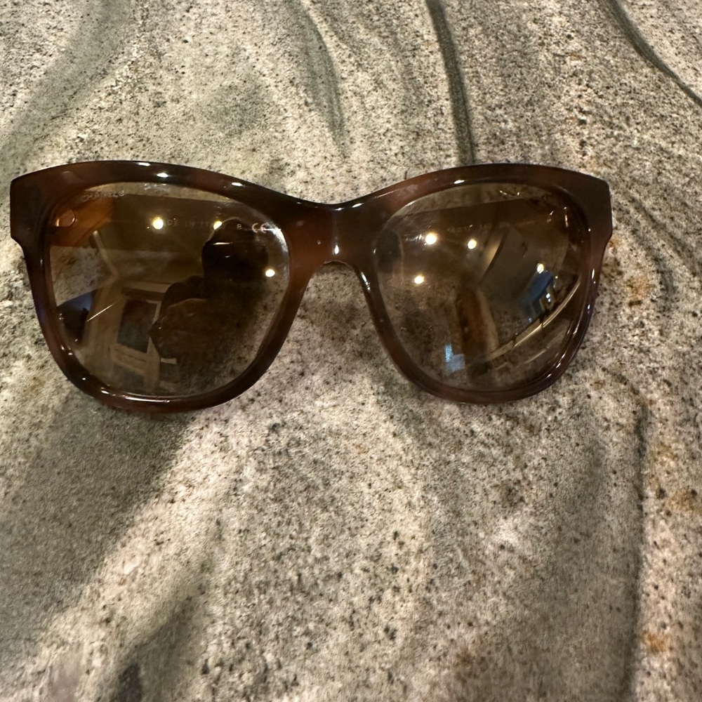 Chanel Brown Sunglasses with case- barely worn but purchased 8 years ago